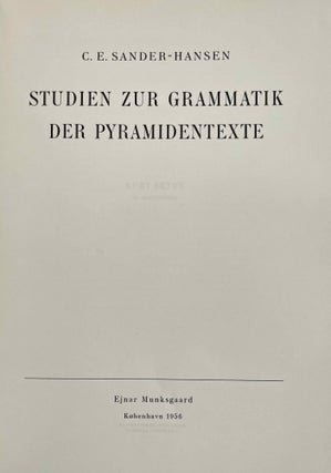 Studien zur Grammatik der Pyramidentexte[newline]M3634c-05.jpeg