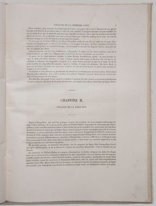 Fouilles exécutées à Thèbes dans l'année 1855. Textes hiéroglyphiques et documents inédits.
