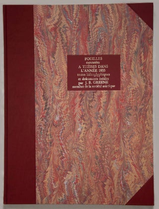 Item #M3654a Fouilles exécutées à Thèbes dans l'année 1855. Textes hiéroglyphiques et...