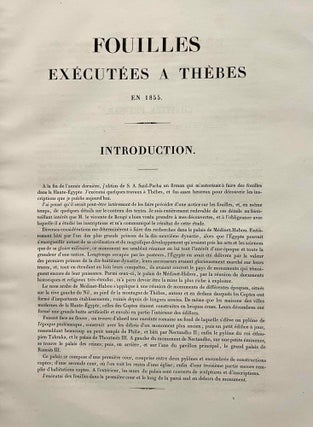 Fouilles exécutées à Thèbes dans l'année 1855. Textes hiéroglyphiques et documents inédits.[newline]M3654c-04.jpeg