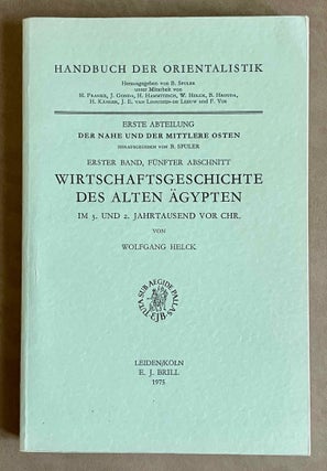 Item #M3669a Wirtschaftsgeschichte des Alten Ägypten im 3. und 2. Jahrtausend vor Chr. HELCK...