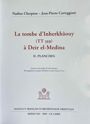 La tombe d'Inherkhâouy. Tome I: Texte. Tome II: Planches (complete set)[newline]M3670b-10.jpeg