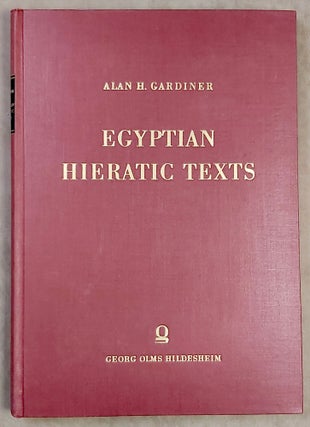 Item #M3673c Egyptian hieratic texts, transcribed and annotated, I,1: The papyrus Anastasi I and...[newline]M3673c-00.jpeg
