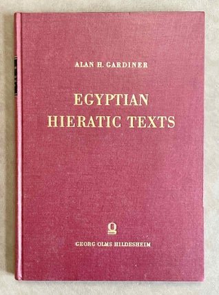 Item #M3673d Egyptian hieratic texts, transcribed and annotated, I,1: The papyrus Anastasi I and...[newline]M3673d-00.jpeg