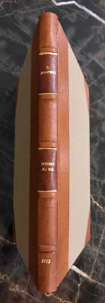 Item #M3685e Hymne au Nil. MASPERO Gaston