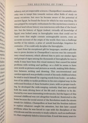 The keys of Egypt. The race to read the hieroglyphs.