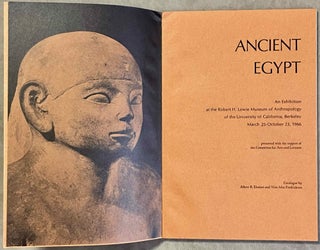 Ancient Egypt. Lowie Museum of Anthropology, University of California, Berkeley[newline]M3706-01.jpeg