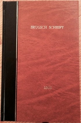 Item #M3711 Ueber Bildung und Entwicklung der Schrift. BRUGSCH Heinrich[newline]M3711.jpg