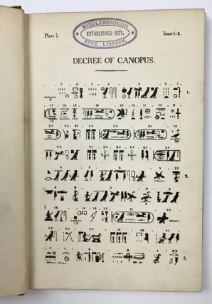 The Decree of Canopus in Hieroglyphics and Greek with Translations, and an Explanation of the Hieroglyphical Characters[newline]M3715a-06.jpeg