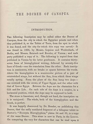 The Decree of Canopus in Hieroglyphics and Greek with Translations, and an Explanation of the Hieroglyphical Characters[newline]M3715b-03.jpeg