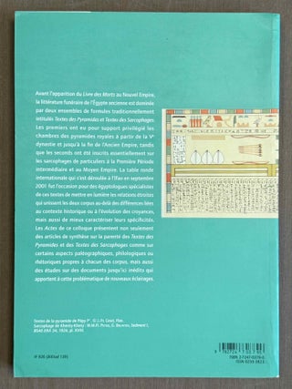 D'un monde &agrave; l'autre. Texte des pyramides & Textes des sarcophages.[newline]M3717l-06.jpeg