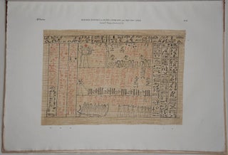 Papyrus égyptien funéraire hiéroglyphique (T. 76) du Musée d'antiquités des Pays-Bas à Leide. Together with: Papyrus égyptien funéraire hiéroglyphique (T. 77) du Musée d'antiquités des Pays-Bas à Leide[newline]M3718-04.jpg