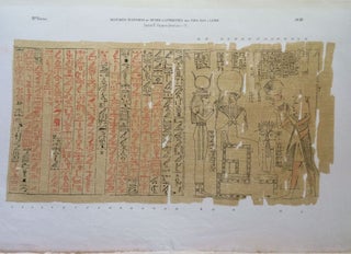 Papyrus égyptien funéraire hiéroglyphique (T. 76) du Musée d'antiquités des Pays-Bas à Leide. Together with: Papyrus égyptien funéraire hiéroglyphique (T. 77) du Musée d'antiquités des Pays-Bas à Leide[newline]M3718-08.jpg