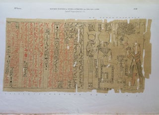 Papyrus égyptien funéraire hiéroglyphique (T. 76) du Musée d'antiquités des Pays-Bas à Leide. Together with: Papyrus égyptien funéraire hiéroglyphique (T. 77) du Musée d'antiquités des Pays-Bas à Leide