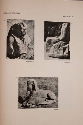 FOUILLES D'EL KAB exécutées par la Fondation Égyptologique Reine Élisabeth. Bruss., 1940-54. 3 volumes (complete set)[newline]M3720b-07.jpg