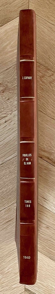 Item #M3720g FOUILLES D'EL KAB exécutées par la Fondation Égyptologique Reine Élisabeth. Bruss., 1940-54. Volumes I & II (without volume III). CAPART Jean.[newline]M3720g-00.jpeg
