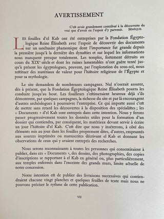 FOUILLES D'EL KAB exécutées par la Fondation Égyptologique Reine Élisabeth. Bruss., 1940-54. Volumes I & II (without volume III)[newline]M3720g-04.jpeg
