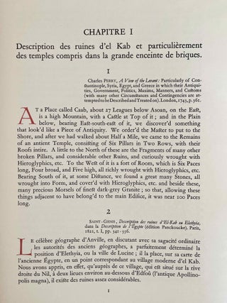 FOUILLES D'EL KAB exécutées par la Fondation Égyptologique Reine Élisabeth. Bruss., 1940-54. Volumes I & II (without volume III)[newline]M3720g-05.jpeg