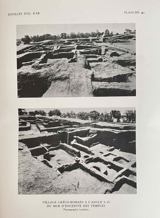 FOUILLES D'EL KAB exécutées par la Fondation Égyptologique Reine Élisabeth. Bruss., 1940-54. Volumes I & II (without volume III)[newline]M3720g-14.jpeg