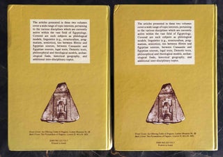 Studies in Egyptology presented to Miriam Lichtheim. 2 volumes (complete set)[newline]M3722a-14.jpg