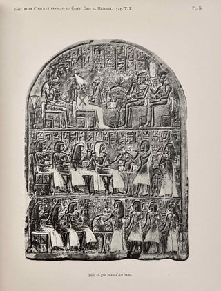 Rapports préliminaires sur les fouilles de Deir el-Medineh. Tome I to X (1922-1932). 10 volumes.[newline]M3729a-10.jpeg