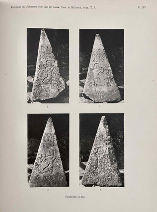 Rapports préliminaires sur les fouilles de Deir el-Medineh. Tome I to X (1922-1932). 10 volumes.[newline]M3729a-11.jpeg