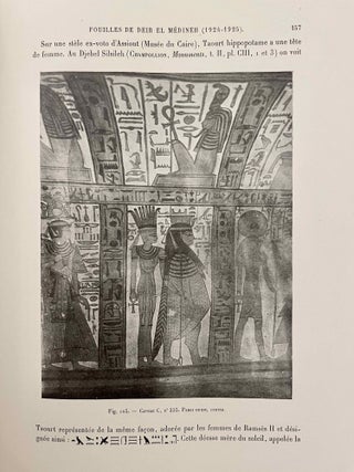 Rapports préliminaires sur les fouilles de Deir el-Medineh. Tome I to X (1922-1932). 10 volumes.