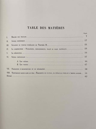 Rapports préliminaires sur les fouilles de Deir el-Medineh. Tome I to X (1922-1932). 10 volumes.[newline]M3729a-40.jpeg