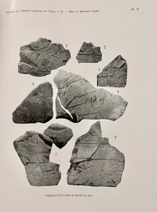 Rapports préliminaires sur les fouilles de Deir el-Medineh. Tome I to X (1922-1932). 10 volumes.[newline]M3729a-41.jpeg