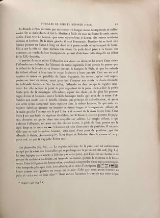 Rapports préliminaires sur les fouilles de Deir el-Medineh. Tome I to X (1922-1932). 10 volumes.[newline]M3729a-46.jpeg