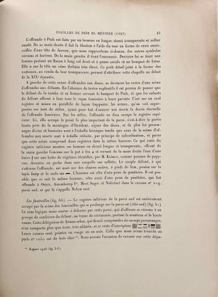 Rapports préliminaires sur les fouilles de Deir el-Medineh. Tome I to X (1922-1932). 10 volumes.
