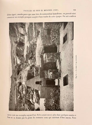 Rapports préliminaires sur les fouilles de Deir el-Medineh. Tome I to X (1922-1932). 10 volumes.