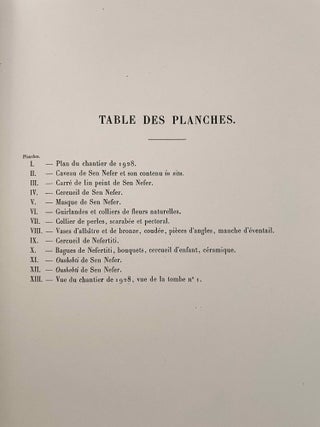 Rapports préliminaires sur les fouilles de Deir el-Medineh. Tome I to X (1922-1932). 10 volumes.