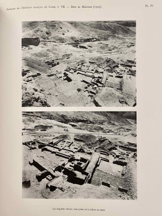 Rapports préliminaires sur les fouilles de Deir el-Medineh. Tome I to X (1922-1932). 10 volumes.[newline]M3729a-66.jpeg