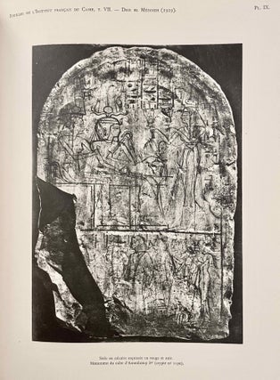 Rapports préliminaires sur les fouilles de Deir el-Medineh. Tome I to X (1922-1932). 10 volumes.[newline]M3729a-67.jpeg