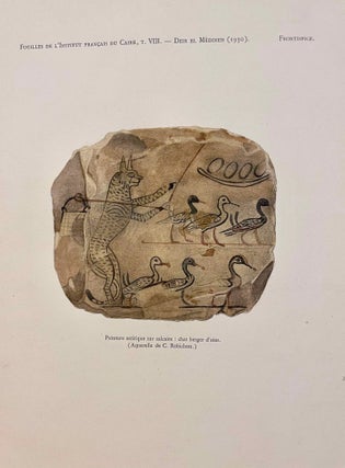 Rapports préliminaires sur les fouilles de Deir el-Medineh. Tome I to X (1922-1932). 10 volumes.