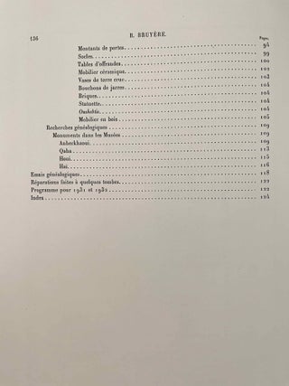 Rapports préliminaires sur les fouilles de Deir el-Medineh. Tome I to X (1922-1932). 10 volumes.