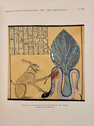 Rapports préliminaires sur les fouilles de Deir el-Medineh. Tome I to X (1922-1932). 10 volumes.