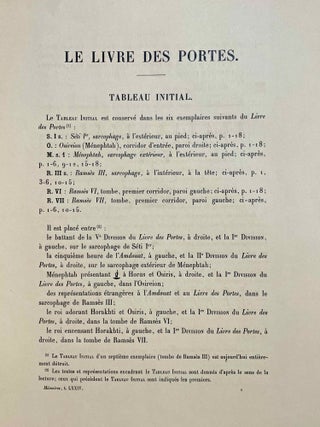 Le livre des portes. Tome I (fasc. I, II & III), Tome II (fasc. I & II) and Tome III (Fasc. 1) (all published and complete set)[newline]M3733a-08.jpeg