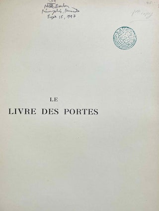 Le livre des portes. Tome I (fasc. I, II & III), Tome II (fasc. I & II) and Tome III (Fasc. 1) (all published and complete set)[newline]M3733a-14.jpeg