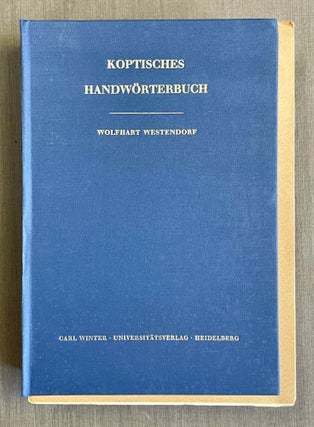 Item #M3734b Koptisches Handwörterbuch. Bearbeitet auf Grund des Koptischen Handwörterbuchs von...[newline]M3734b-00.jpeg