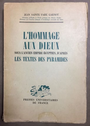 Item #M3740a L'Hommage aux dieux sous l'ancien empire égyptien, d'après les...