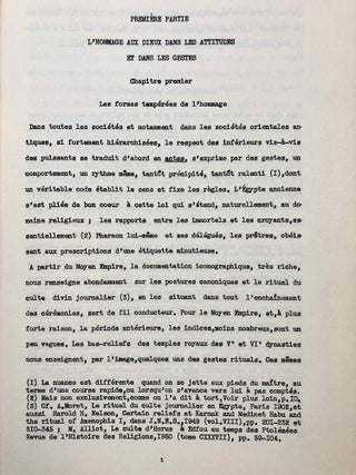 L'Hommage aux dieux sous l'ancien empire égyptien, d'après les textes des pyramides