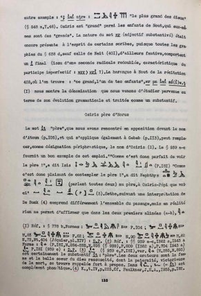 L'Hommage aux dieux sous l'ancien empire égyptien, d'après les textes des pyramides