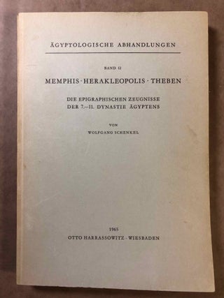 Item #M3742c Memphis, Herakleopolis, Theben. Die epigraphischen Zeugnisse der 7.-11. Dynastie...[newline]M3742c.jpg