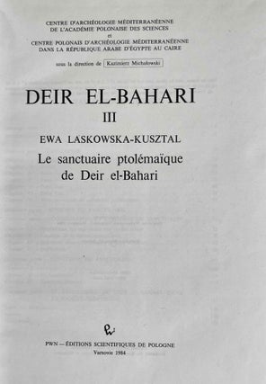 Deir el-Bahari III: Le sanctuaire ptolémaïque de Deir el-Bahari[newline]M3747c-01.jpeg