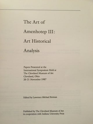 The art of Amenhotep III: Art historical analysis[newline]M3754-01.jpg