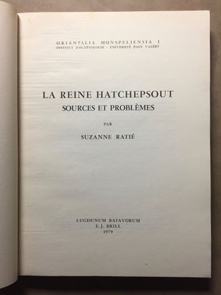 La reine Hatchepsout, sources & problèmes[newline]M3758b-02.jpg