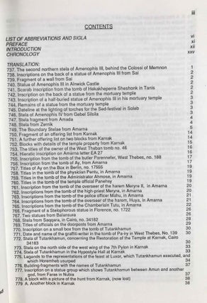 Egyptian historical records of the later 18th dynasty. Transl. by B. Cumming & B.G. Davies. 6 vols (complete set)[newline]M3759b-33.jpeg