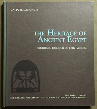 Item #M3761 The heritage of Ancient Egypt. Studies in honour of Erik Iversen. IVERSEN Erik, in...[newline]M3761.jpg